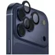 iPhone 17 Pro / iPhone 17 Pro Max Tengerészkék Uniq Optix Alumínium Kamera Lencsevédő Applikátorral