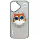 Nimmy Glasses Cool Cat MagSafe tok iPhone 16 - Szürke,