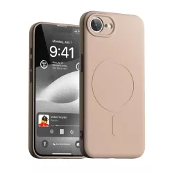   Mercury Semi-Silicone MagSafe iPhone 16E/17E rózsaszín homok tok