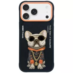 iPhone 17 Pro Max Nimmy Glasses Cool Dog tok fekete