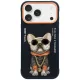 iPhone 17 Pro Max Nimmy Glasses Cool Dog tok fekete