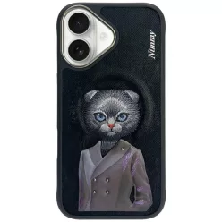   Nimmy Mágneses divatos cuki háziállat MagSafe tok iPhone 16 - fekete