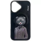 Nimmy Mágneses divatos cuki háziállat MagSafe tok iPhone 16 - fekete
