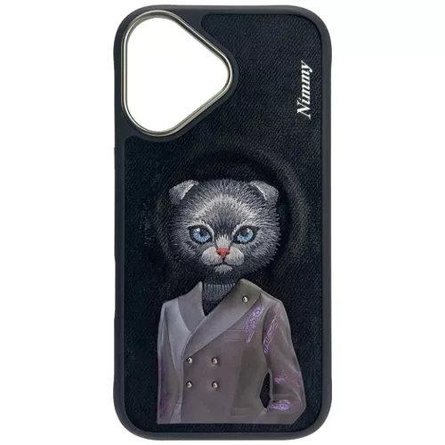 Nimmy Mágneses divatos cuki háziállat MagSafe tok iPhone 16 - fekete