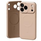 iPhone 17 Pro Max Pink Sand Mercury Semi-Silicone MagSafe tok