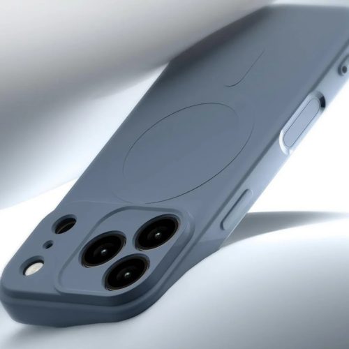 iPhone 17 Pro Max Sierra Kék Mercury részben szilikon MagSafe tok