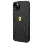 Ferrari FEHCP14MRBUK iPhone 14 Plus 6.7" fekete/fekete kemény tok Bőr Nyomat Oldalak tok