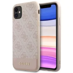   Guess 4G Stripe Kollekció tok iPhone 11 / Xr 6.1" - Rózsaszín tok