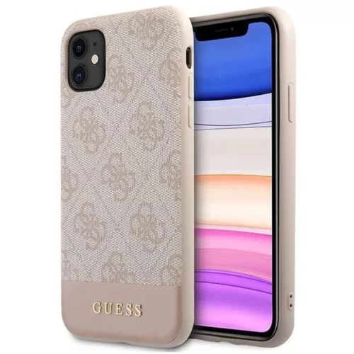 Guess 4G Stripe Kollekció tok iPhone 11 / Xr 6.1" - Rózsaszín tok