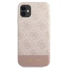 Guess 4G Stripe Kollekció tok iPhone 11 / Xr 6.1" - Rózsaszín tok