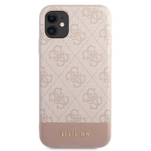 Guess 4G Stripe Kollekció tok iPhone 11 / Xr 6.1" - Rózsaszín tok