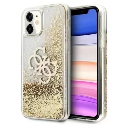   Guess 4G Big Liquid Glitter tok iPhone 11 6.1" / Xr - arany