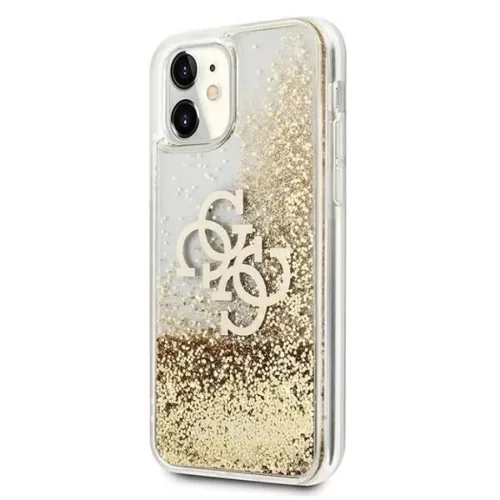 Guess 4G Big Liquid Glitter tok iPhone 11 6.1" / Xr - arany