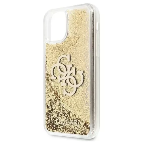 Guess 4G Big Liquid Glitter tok iPhone 11 6.1" / Xr - arany