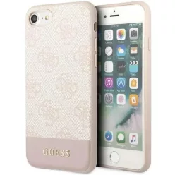   Guess GUHCI8G4GLPI iPhone 7/8/SE 2020/2022 pink/pink kemény tok 4G Stripe Collection tok