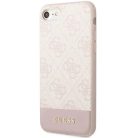 Guess GUHCI8G4GLPI iPhone 7/8/SE 2020/2022 pink/pink kemény tok 4G Stripe Collection tok
