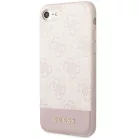 Guess GUHCI8G4GLPI iPhone 7/8/SE 2020/2022 pink/pink kemény tok 4G Stripe Collection tok
