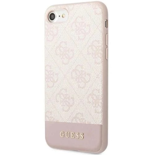 Guess GUHCI8G4GLPI iPhone 7/8/SE 2020/2022 pink/pink kemény tok 4G Stripe Collection tok