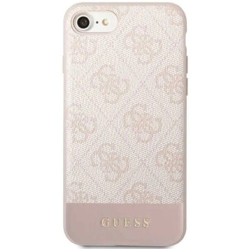 Guess GUHCI8G4GLPI iPhone 7/8/SE 2020/2022 pink/pink kemény tok 4G Stripe Collection tok
