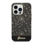 Guess Bandana Paisley iPhone 14 Pro 6.1" tok - Fekete