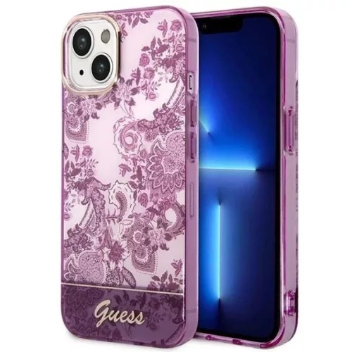 Guess GUHCP14MHGPLHF iPhone 14 Plus 6.7" fukszia hardcase Porcelain Collection tok