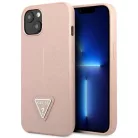 Guess GUHCP14MPSATLP iPhone 14 Plus 6,7 "pink / pink hardcase SaffianoTriangle Logo tok