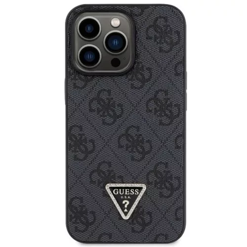Guess GUHCP13LP4TDSCPK tok iPhone 13 Pro / 13 - Fekete Crossbody 4G Metal Logo