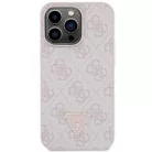 Guess GUHCP13LP4TDSCPP tok iPhone 13 Pro / 13 - pink Crossbody 4G Metal Logo