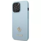 Guess Saffiano 4G Small Metal Logo tok iPhone 13 Pro / 13 - Kék