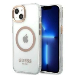   Guess GUHMP13MHTRMD iPhone 13 6.1" arany/arany kemény tok Metal Outline Magsafe tok