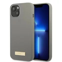   Guess GUHMP13MSPLG iPhone 13 6.1" szürke/szürke kemény tok Szilikon Logólemezzel MagSafe