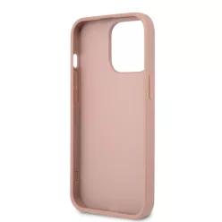   iPhone 13 Pro Guess Saffiano Triangle Logo tok rózsaszín (GUHCP13LPSATLP)