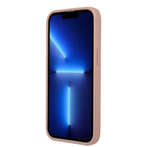 iPhone 13 Pro Guess Saffiano Triangle Logo tok rózsaszín (GUHCP13LPSATLP)