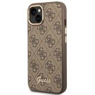 Guess GUHCP14MHG4SHW iPhone 14 Plus 6.7" barna / barna kemény tok 4G Vintage Gold Logo tok