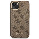 Guess GUHCP14MHG4SHW iPhone 14 Plus 6.7" barna / barna kemény tok 4G Vintage Gold Logo tok