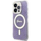 Guess GUHMP14LH4STU iPhone 14 Pro 6.1" lila/lila kemény tok 4G MagSafe