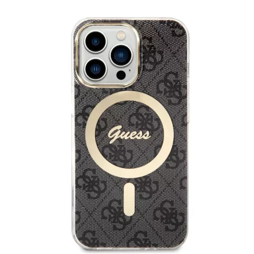 Guess IML 4G MagSafe tok iPhone 13 Pro-hoz fekete