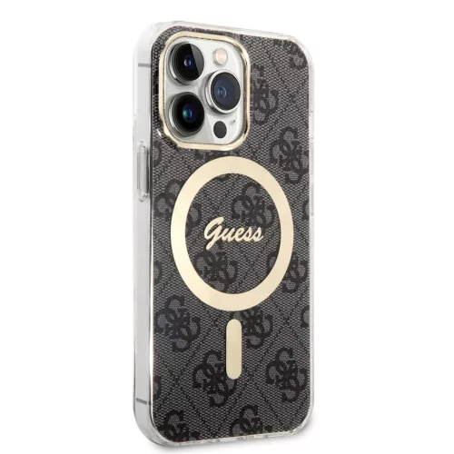 Guess IML 4G MagSafe tok iPhone 13 Pro-hoz fekete