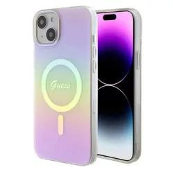   Guess GUHMP15MHITSP iPhone 15 Plus 6.7" rózsaszín/keménytok IML Irizáló MagSafe tok