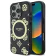 iPhone 16 Pro fekete Guess IML 4G Peony MagSafe tok