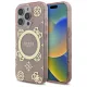 iPhone 16 Pro 6.3" pink Guess GUHMP16LH4PYEEP keménytok IML Peony On 4G Background MagSafe tok