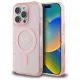 iPhone 16 Pro Eredeti Guess IML Glitter Circle MagSafe rózsaszín tok (GUHMP16LHFGEREP)