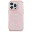 iPhone 16 Pro Eredeti Guess IML Glitter Circle MagSafe rózsaszín tok (GUHMP16LHFGEREP)