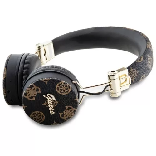 GUESS vezeték nélküli fejhallgató bluetooth ENC GUBH70EPOSMK (PU Peony Script kerek forma) fekete