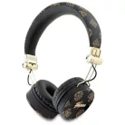 GUESS vezeték nélküli fejhallgató bluetooth ENC GUBH70EPOSMK (PU Peony Script kerek forma) fekete