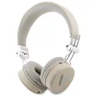 GUESS vezeték nélküli Bluetooth fejhallgató ENC GUBH70PGTSPSE (Klasszikus kerek forma) bézs,