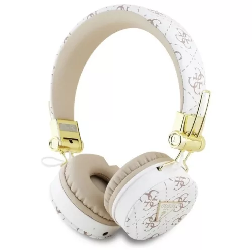 GUESS vezeték nélküli Bluetooth fejhallgató ENC GUBH70E4PTMH (PU 4G Háromszög Kerek Alakú) fehér