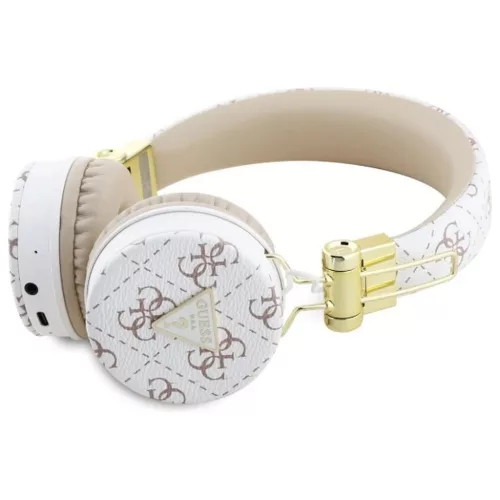 GUESS vezeték nélküli Bluetooth fejhallgató ENC GUBH70E4PTMH (PU 4G Háromszög Kerek Alakú) fehér