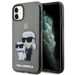   Karl Lagerfeld KLHCN61HNKCTGK iPhone 11 6.1" fekete/fekete keménytok Karl & Choupette