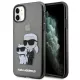 Karl Lagerfeld KLHCN61HNKCTGK iPhone 11 6.1" fekete/fekete keménytok Karl & Choupette